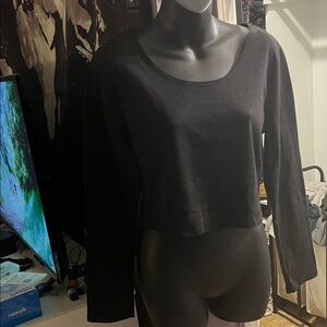 Derek Heart Black Crop Top